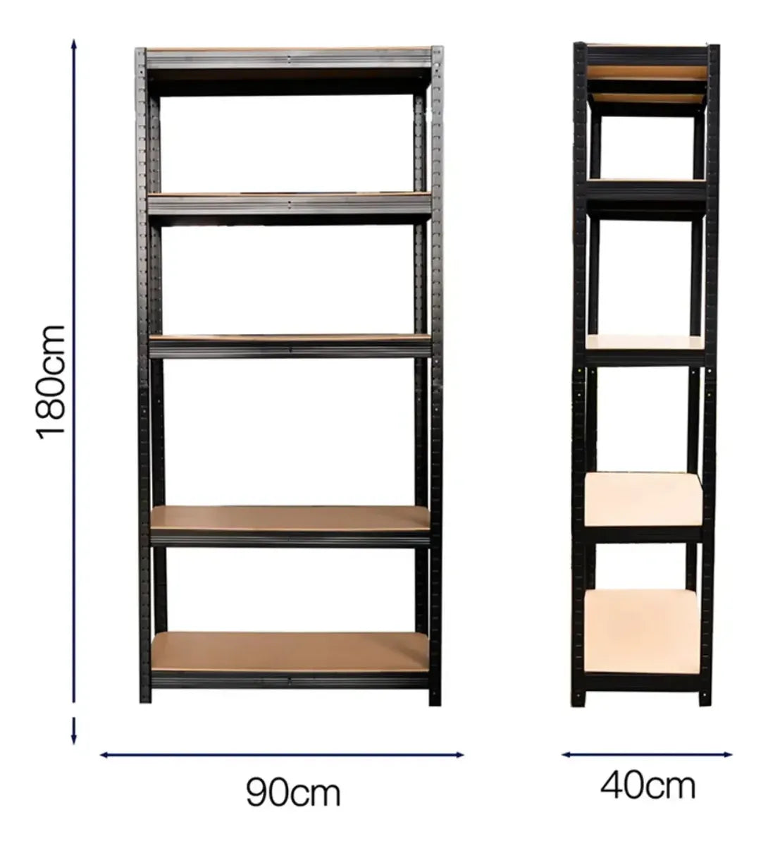 Estante Rack Metalico 90x40x180cm 350kg Bodega