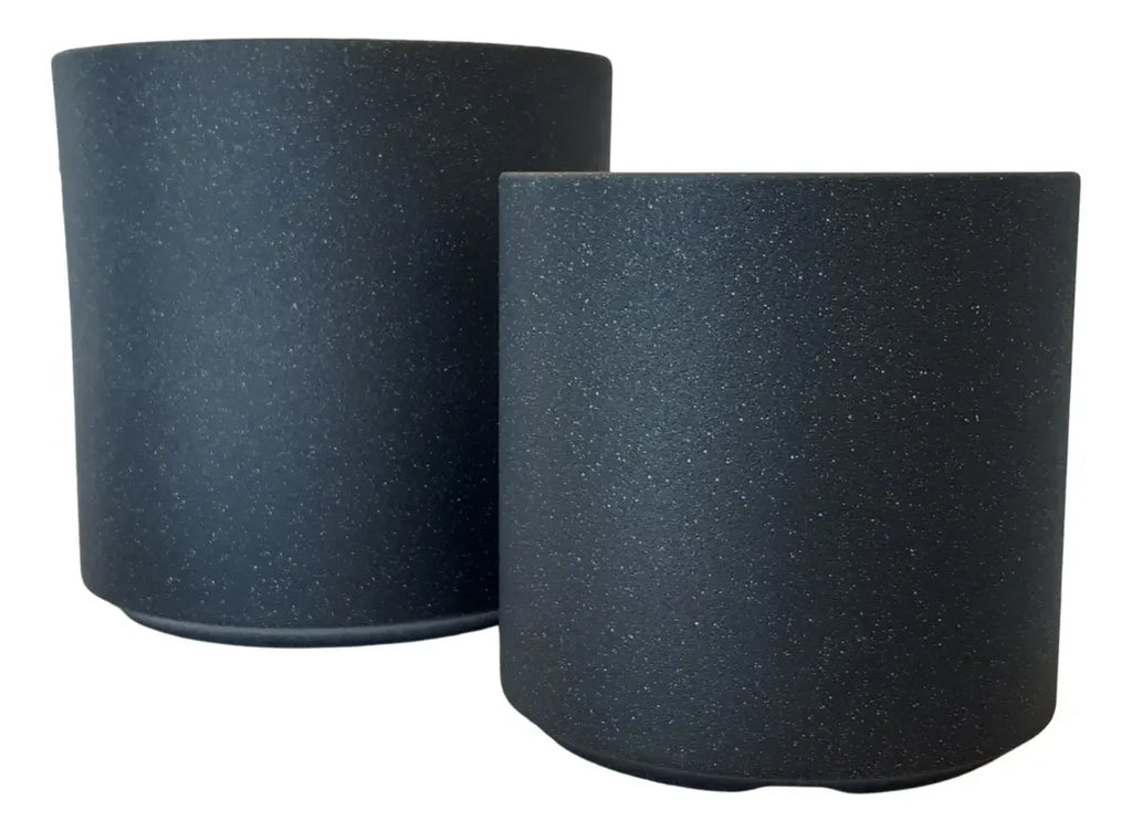 2 Set Macetero Maceta 33cm Y 26cm Simil Piedra