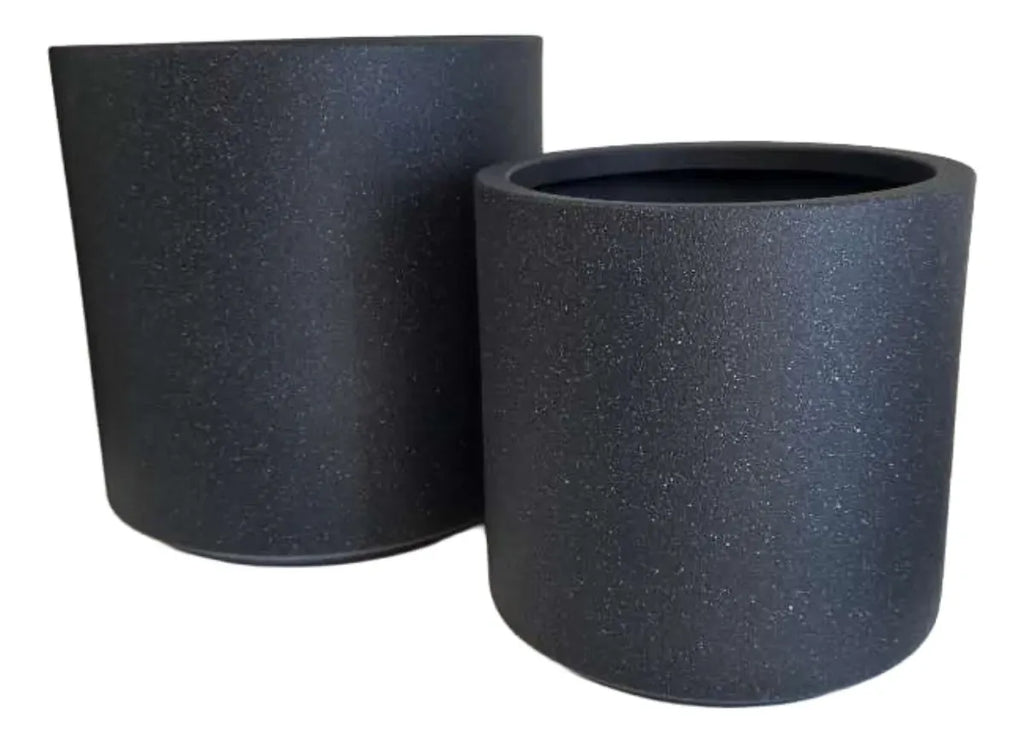 2 Set Macetero Maceta 33cm Y 26cm Simil Piedra