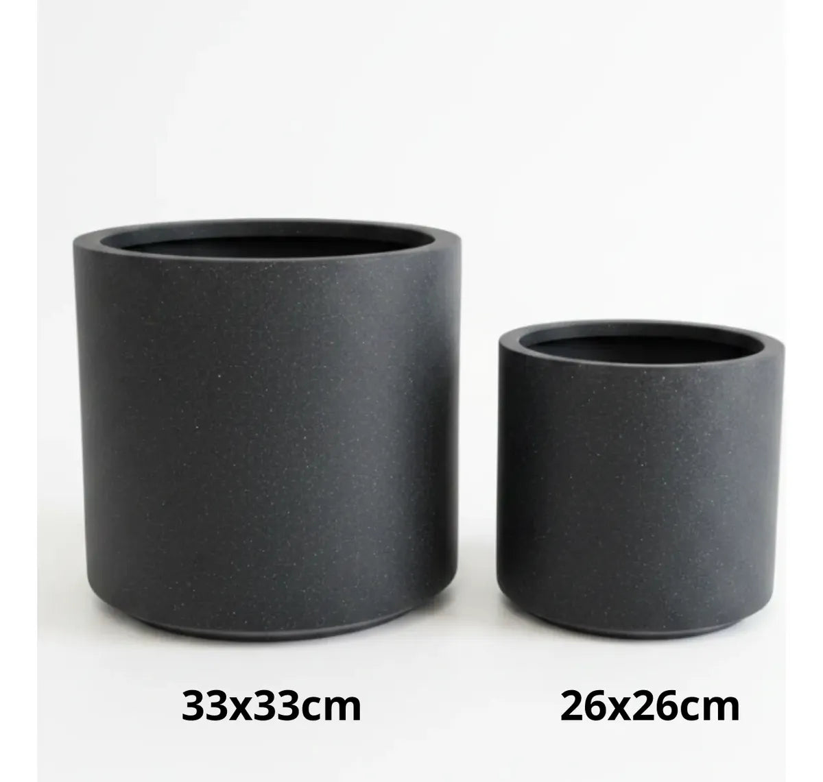 2 Set Macetero Maceta 33cm Y 26cm Simil Piedra