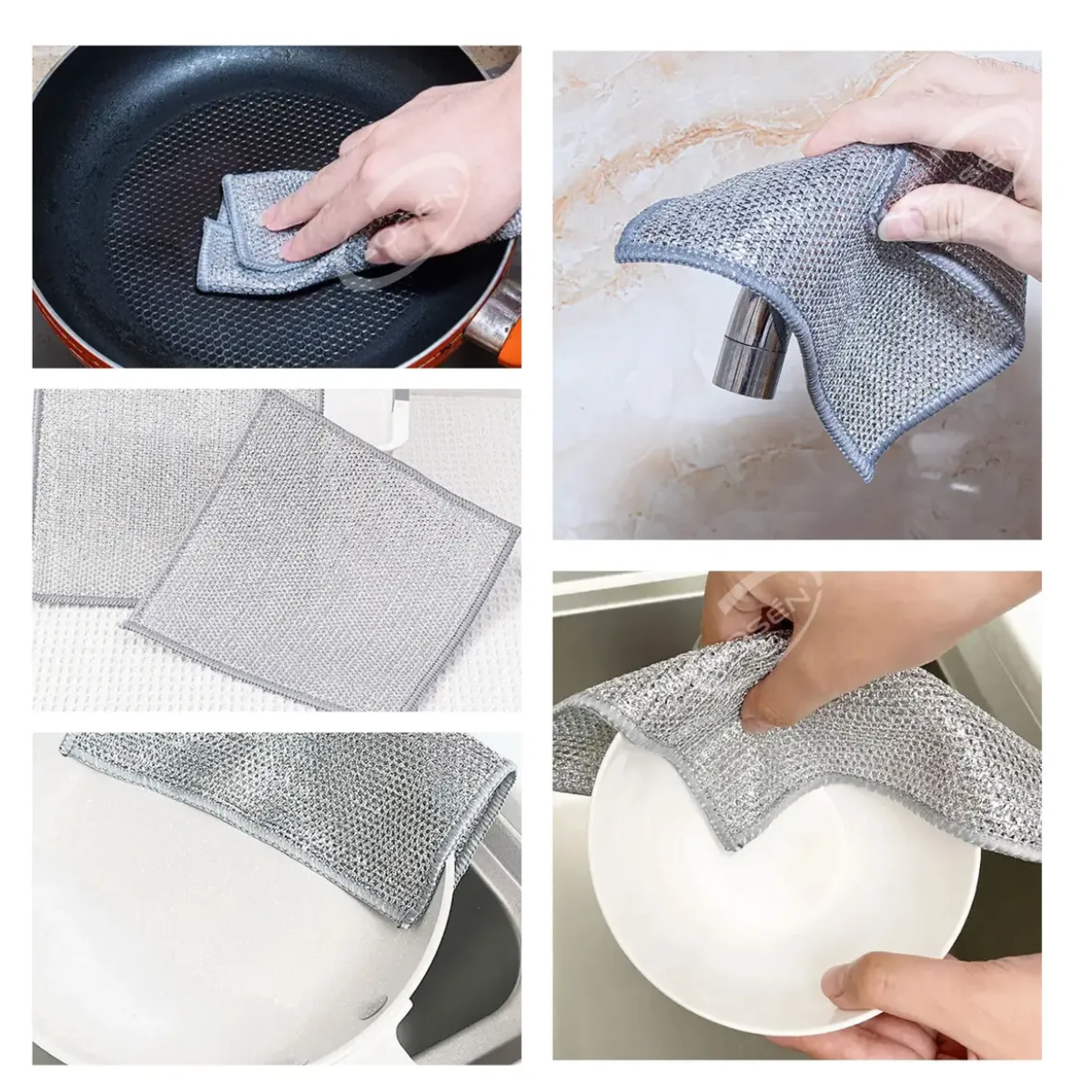 Pack De 10 Trapos De Alambre Multiusos Para Lavar Platos