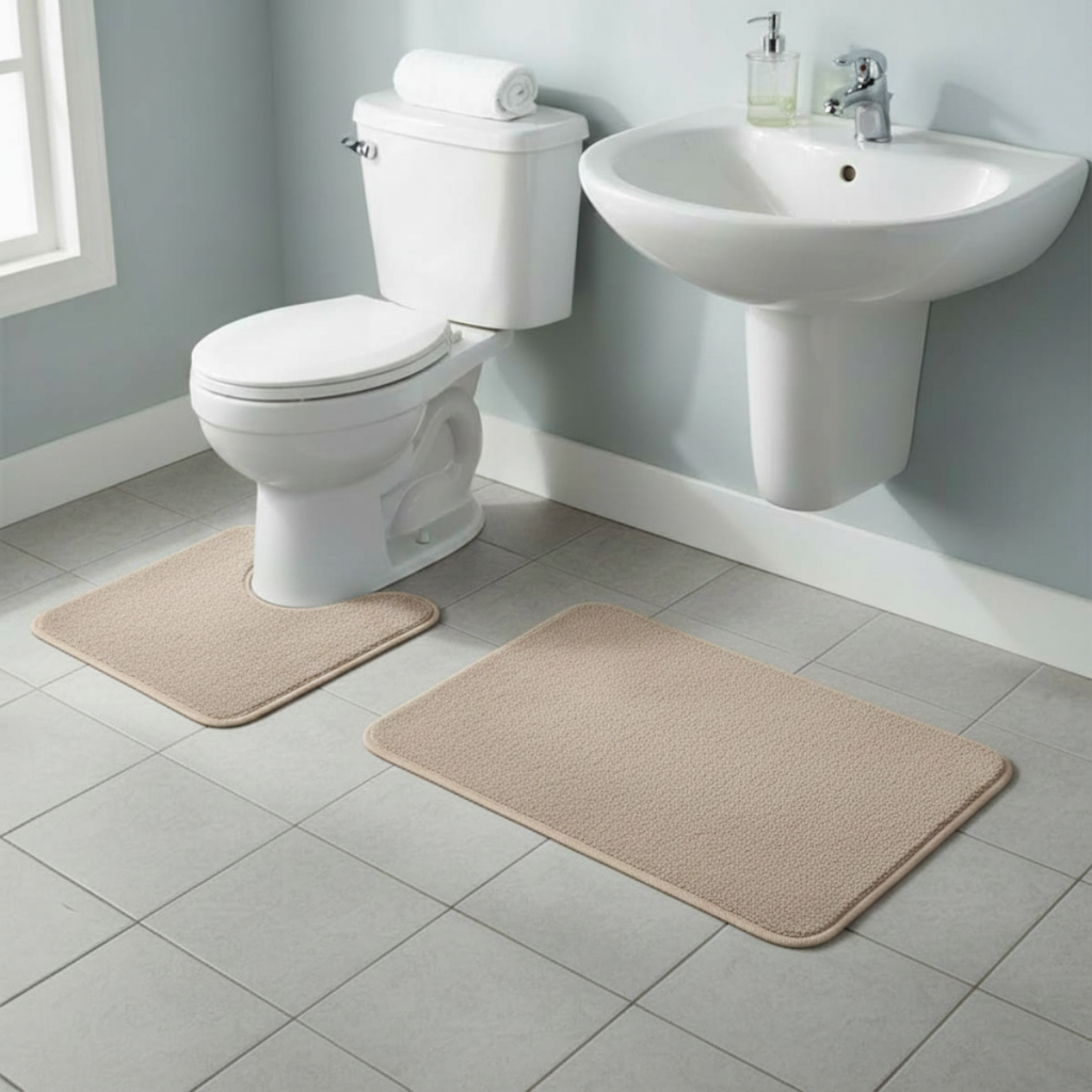 Juego Alfombra Baño 2en1