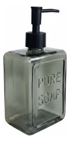 Dispensador De Jabon Vidrio 500ml Ambar Pure Soap