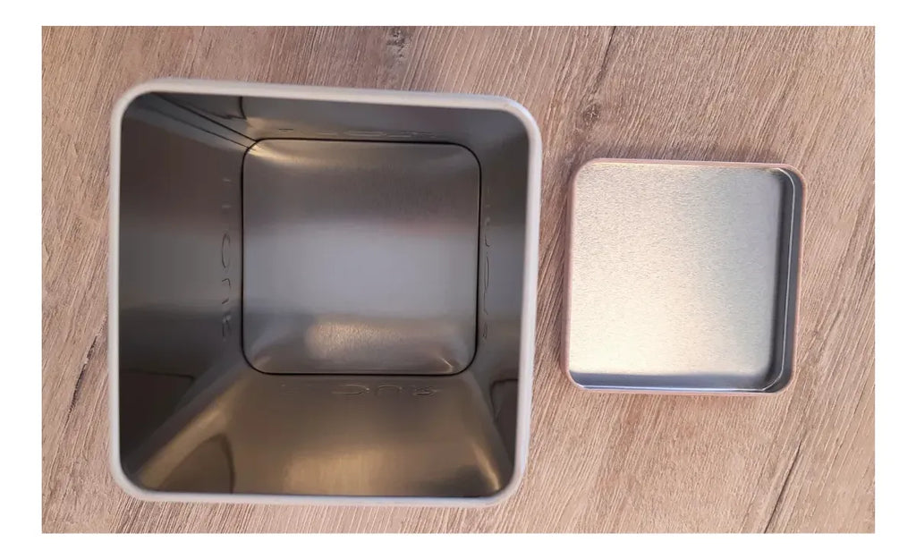 Set Tarro Contenedor Frasco Lata Con Tapa Cafe Azucar Pasta