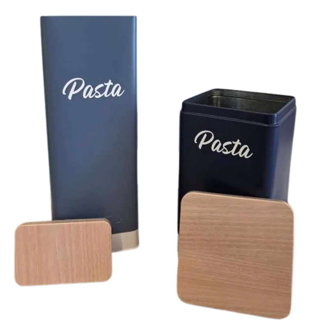 Set Tarro Contenedor Frasco Lata Con Tapa Cafe Azucar Pasta