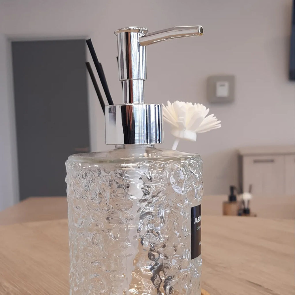 Dispensador Jabon Y Difusor De Varillas Con Base De Bambu