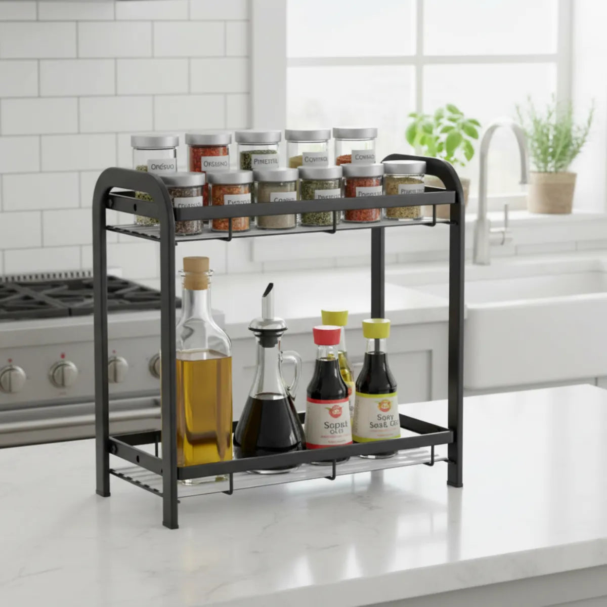 Repisa Mini Estante Organizador Especieros Cocina Baño