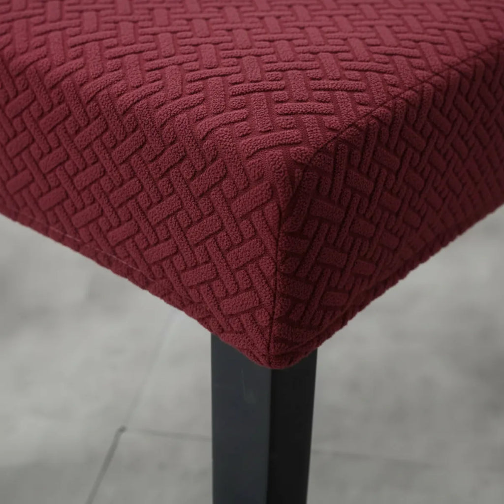 Funda De Silla Elasticada Jacquard Impresa En 3d cuadrille