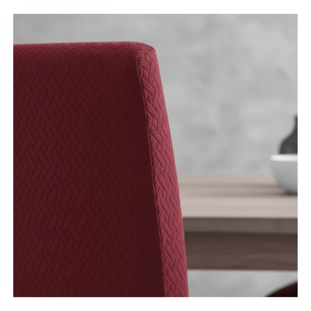 Funda De Silla Elasticada Jacquard Impresa En 3d cuadrille