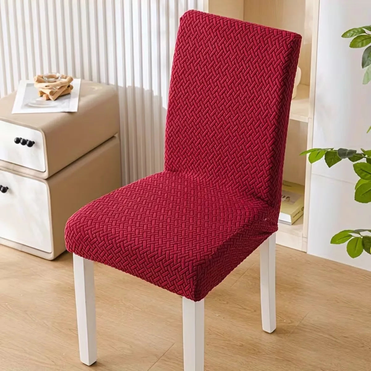 Funda De Silla Elasticada Jacquard Impresa En 3d cuadrille