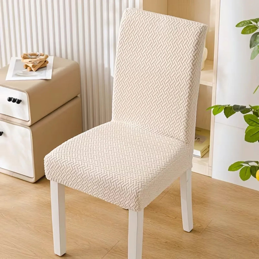 Funda De Silla Elasticada Jacquard Impresa En 3d cuadrille