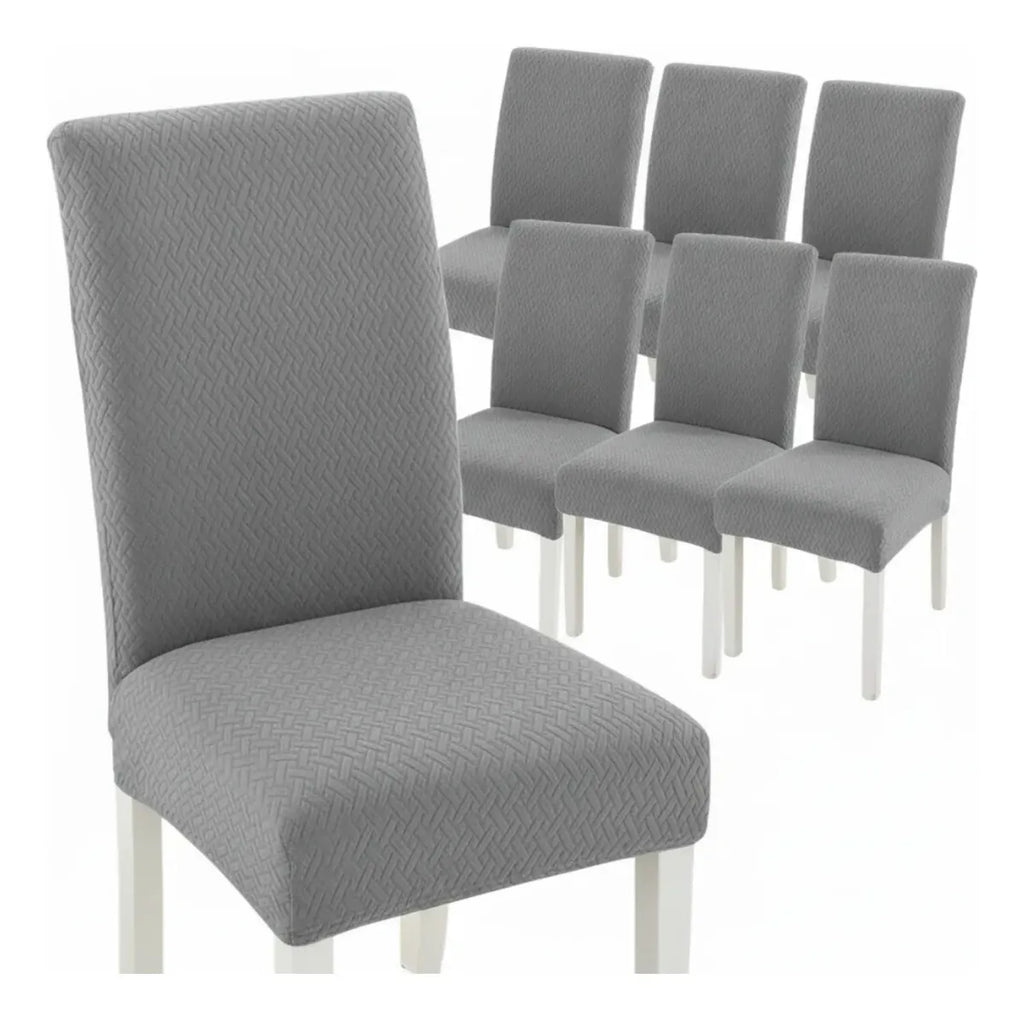 Funda De Silla Elasticada Jacquard Impresa En 3d cuadrille