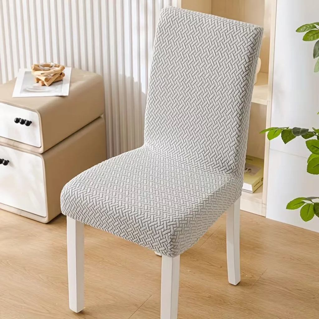 Funda De Silla Elasticada Jacquard Impresa En 3d cuadrille