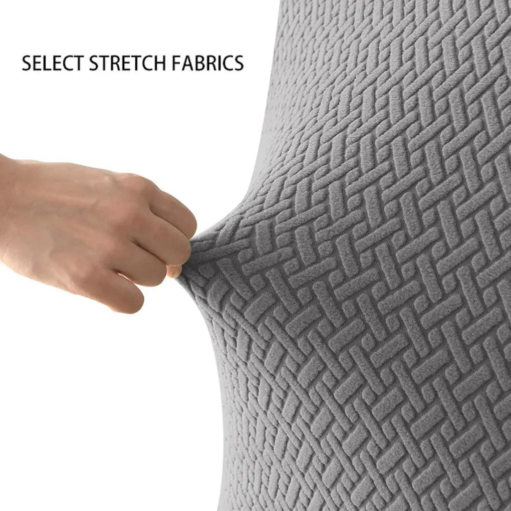 Funda De Silla Elasticada Jacquard Impresa En 3d cuadrille