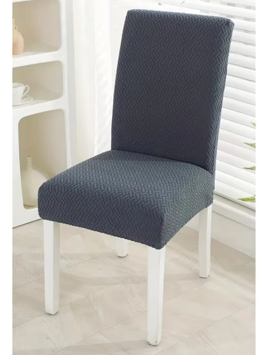 Funda De Silla Elasticada Jacquard Impresa En 3d cuadrille