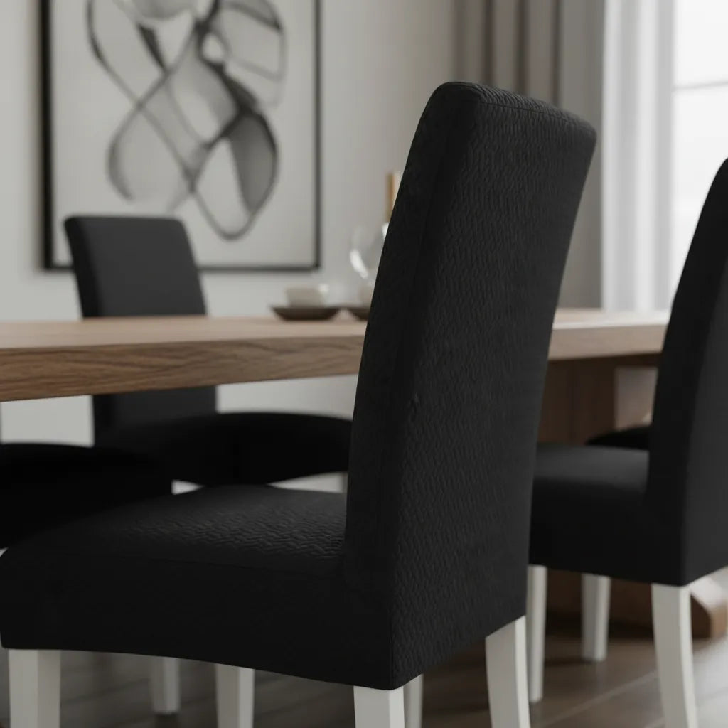 Funda De Silla Elasticada Jacquard Impresa En 3d cuadrille
