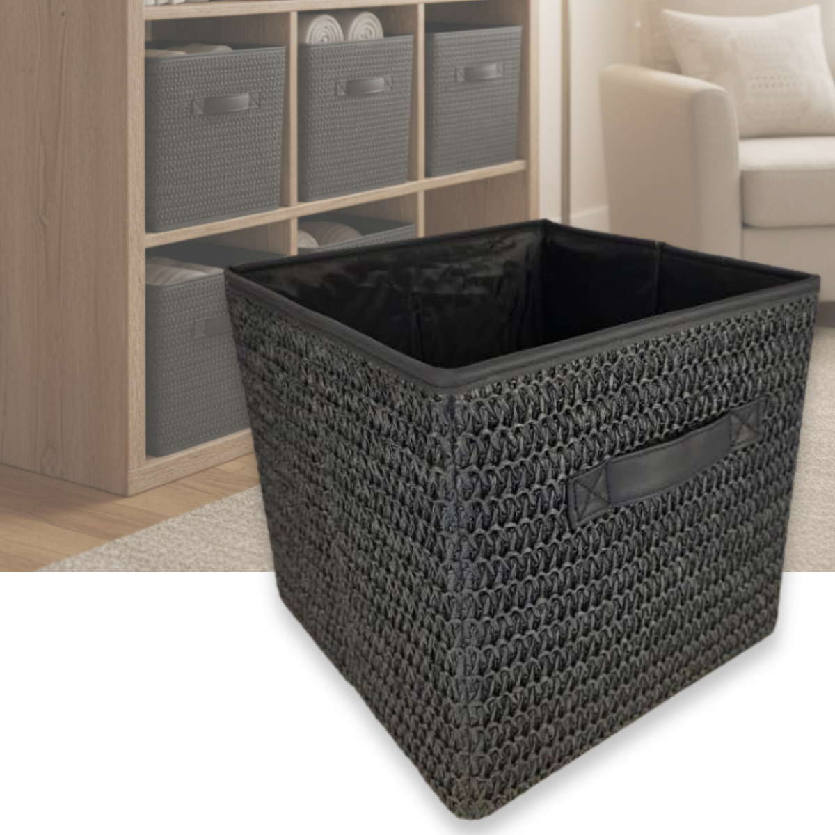 Canasto Caja Organizador Decorativo Plegable Closet Multiuso