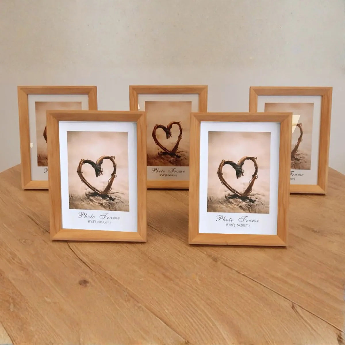 5 Set Marco Foto Flotante Madera 13x18cm Portarretrato