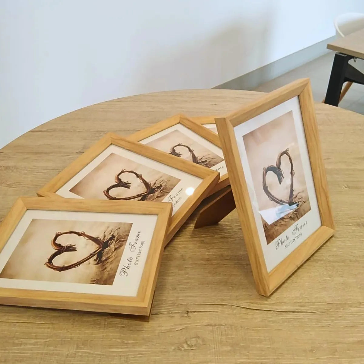 5 Set Marco Foto Flotante Madera 13x18cm Portarretrato