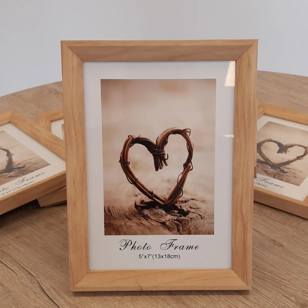 5 Set Marco Foto Flotante Madera 13x18cm Portarretrato