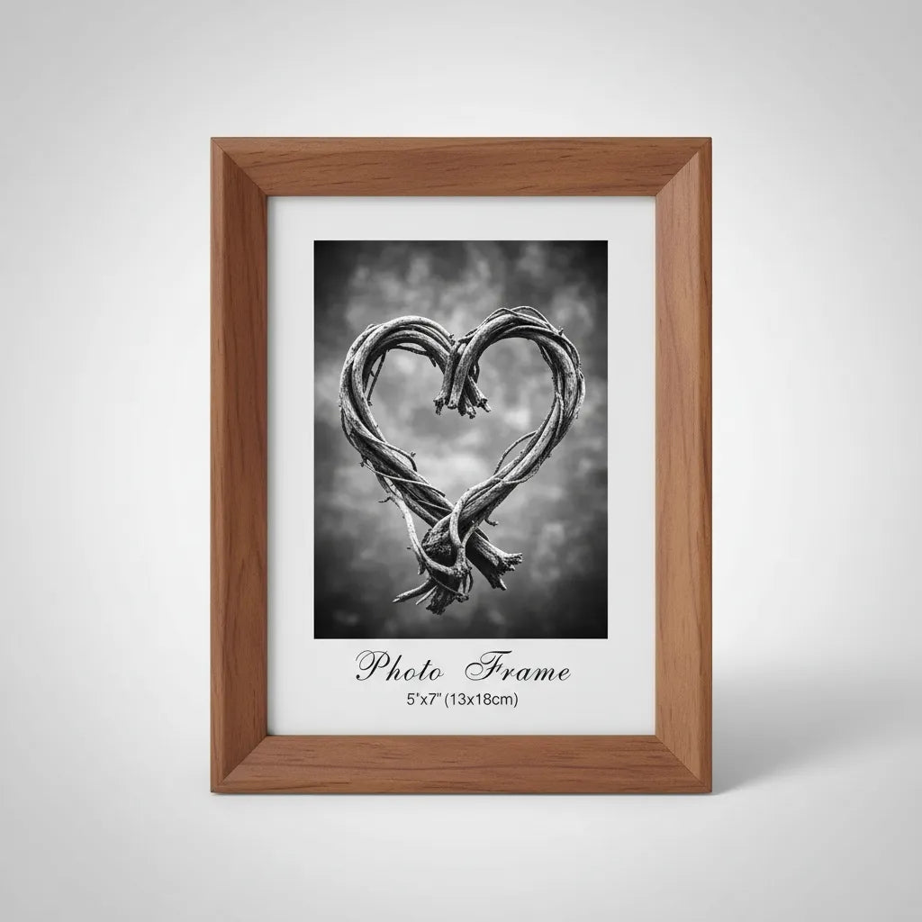 5 Set Marco Foto Flotante Madera 13x18cm Portarretrato