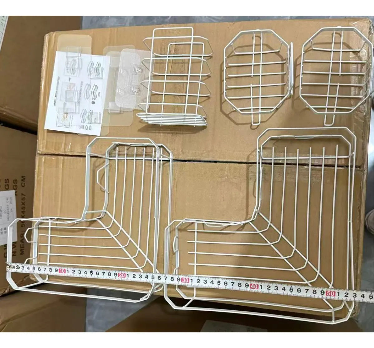 Set 5 Piezas Esquinero Organizador Ducha Baño Con Adhesivos