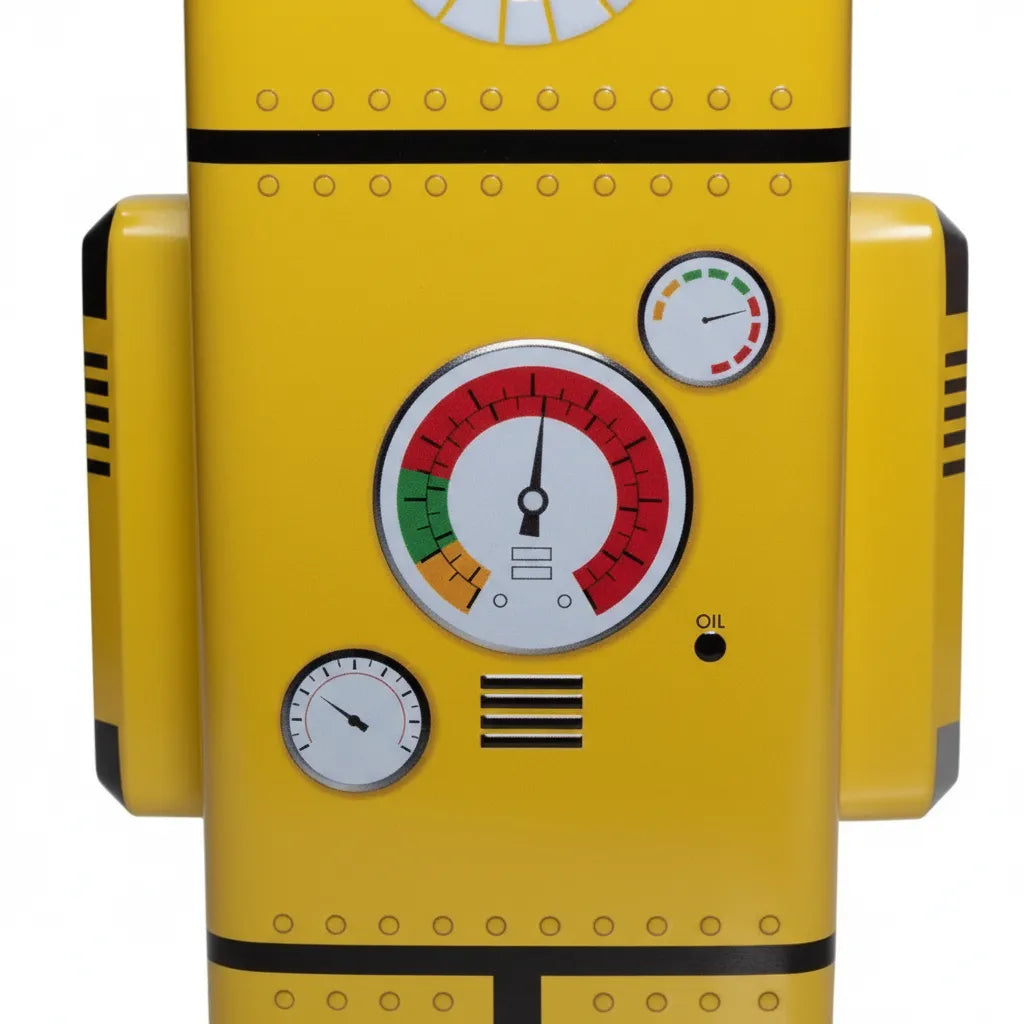 Alcancia Robot Grande Lata Kawaii 24cm