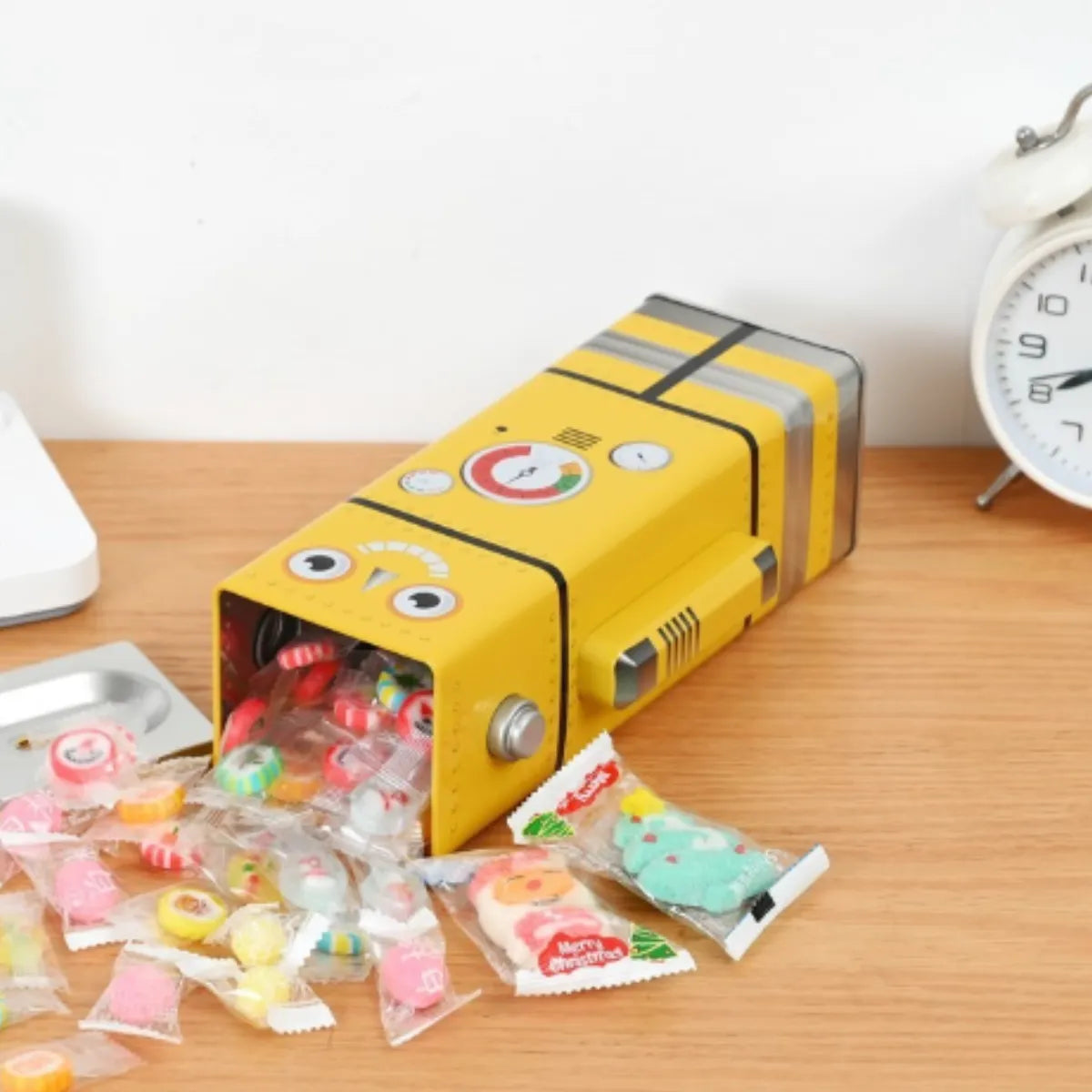 Alcancia Robot Grande Lata Kawaii 24cm