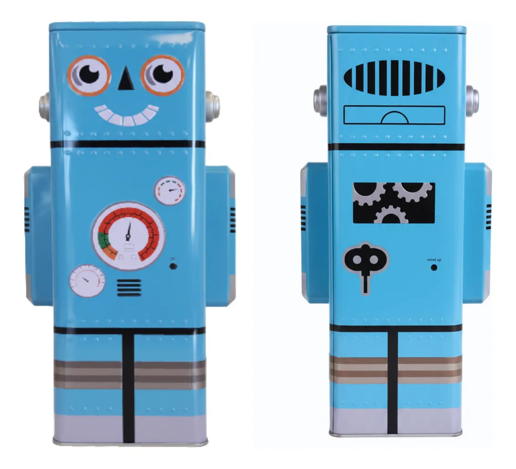Alcancia Robot Grande Lata Kawaii 24cm