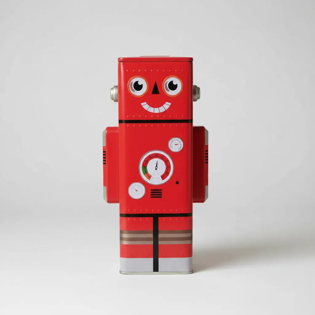 Alcancia Robot Grande Lata Kawaii 24cm