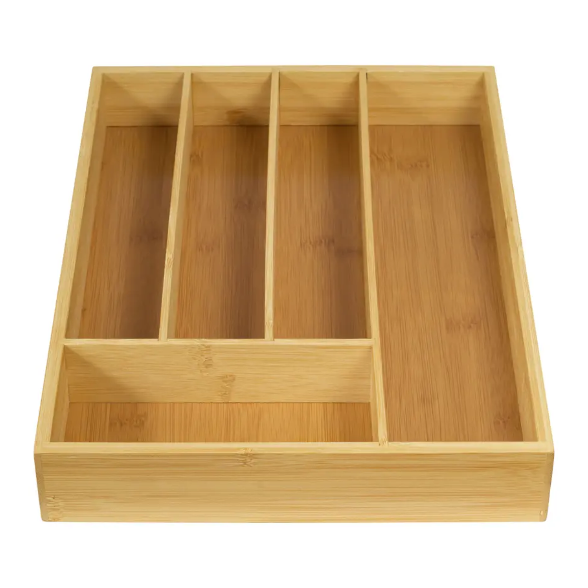 Organizador Bambu Cubierto Utensillo Cajon Escritorio