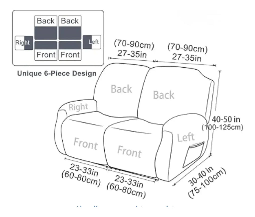 Funda Berguere Poltron 2 Cuerpo Sillon