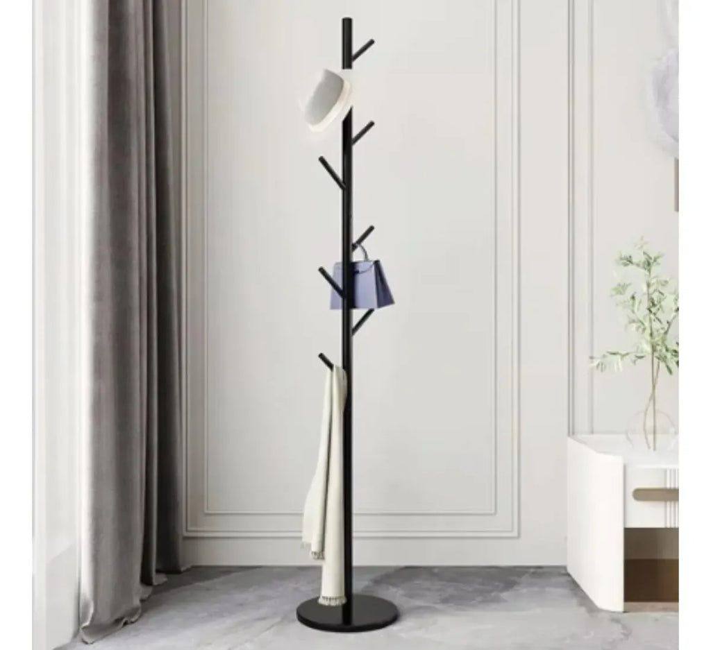 Perchero De Pie Base Piedra Colgador Ropa Pedestal 170cm