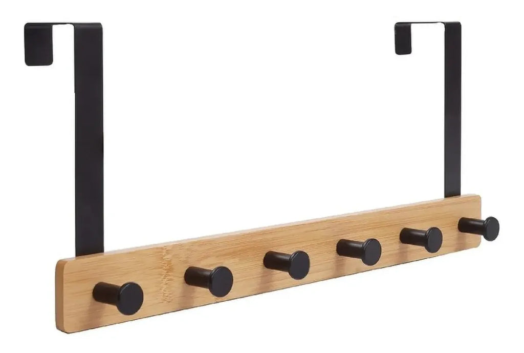Perchero Metal De Puerta 6 Ganchos
