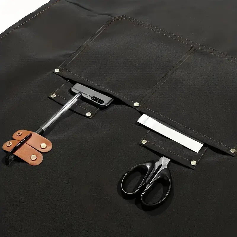 Delantal Uniforme Repelente Al Agua Multiuso Con Bolsillos
