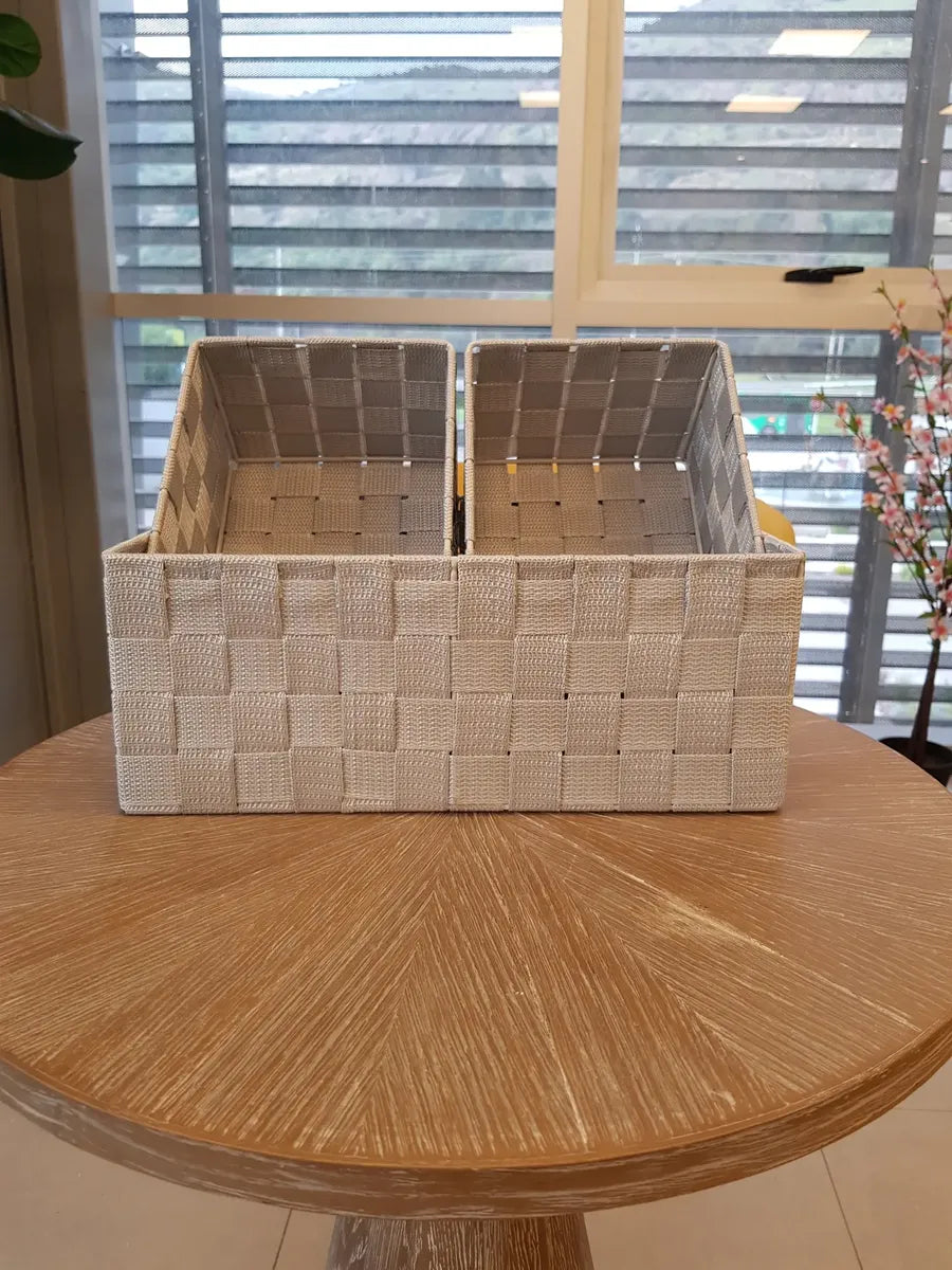 Set De 3 Canasto Cesta Organizador Almacenamiento Multiuso