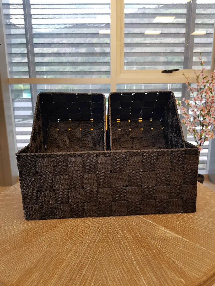 Set De 3 Canasto Cesta Organizador Almacenamiento Multiuso