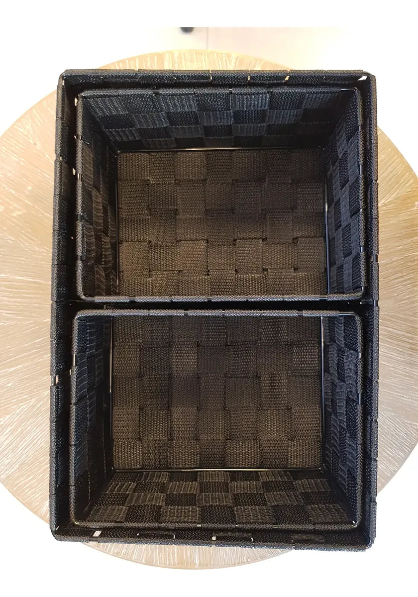 Set De 3 Canasto Cesta Organizador Almacenamiento Multiuso