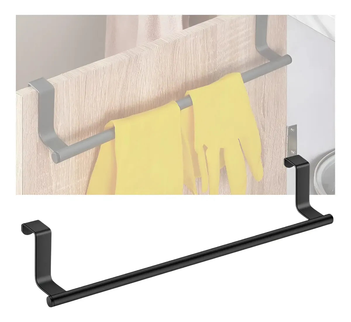 Toallero Para Gabinete De Cocina Y Baño Puerta Colgante