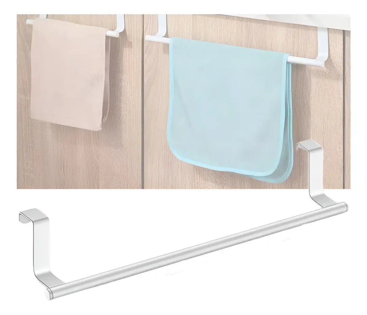 Toallero Para Gabinete De Cocina Y Baño Puerta Colgante