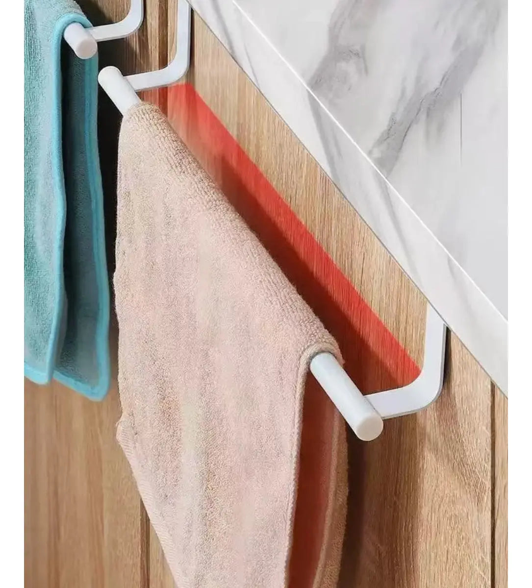 Toallero Para Gabinete De Cocina Y Baño Puerta Colgante