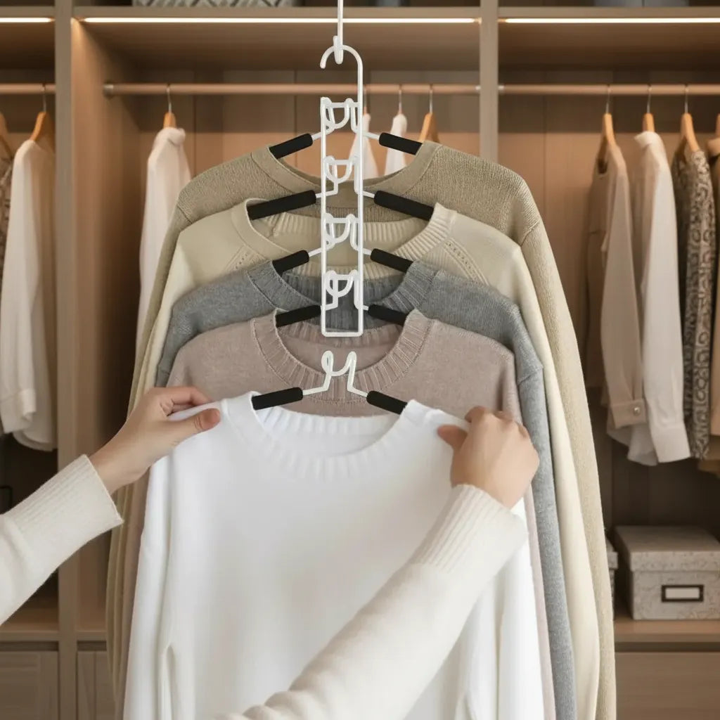 Gancho Colgador Ropa Organizador Multiple Ahorra Espacio