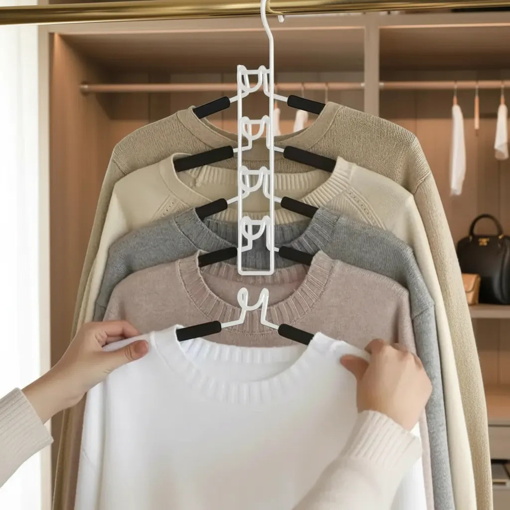 Gancho Colgador Ropa Organizador Multiple Ahorra Espacio