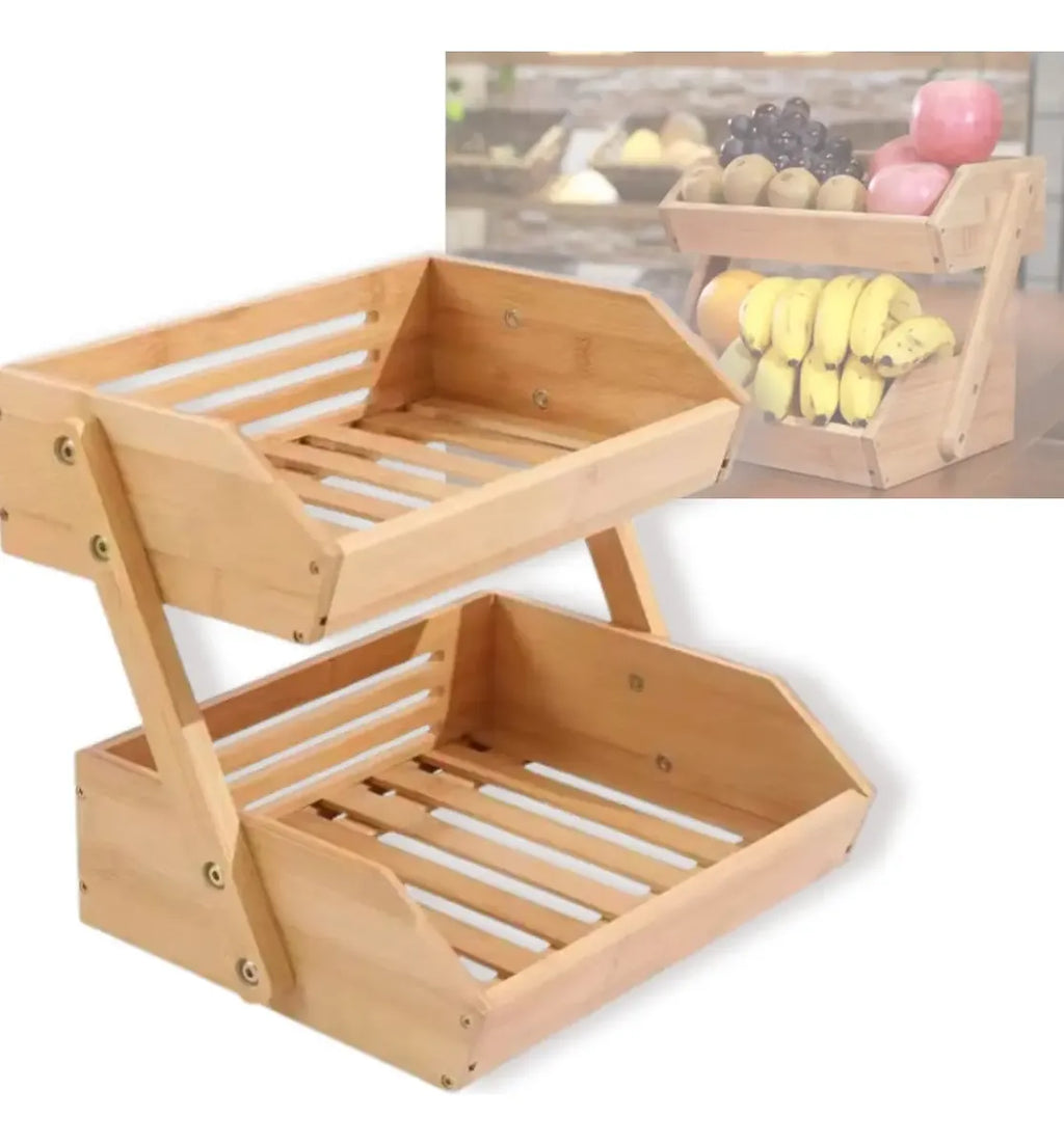 Frutero De Madera Organizador Verdulero Para Cocina