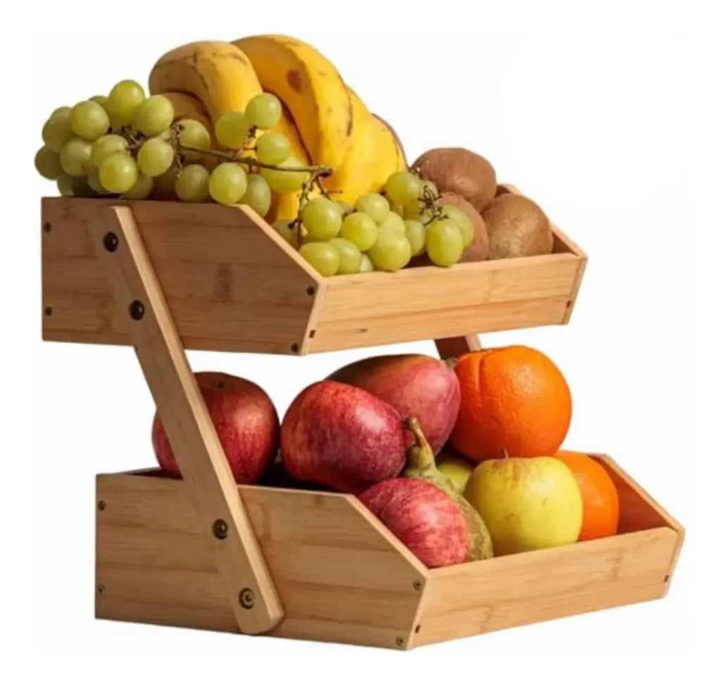 Frutero De Madera Organizador Verdulero Para Cocina