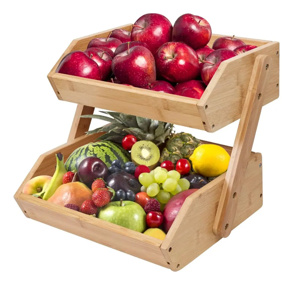 Frutero De Madera Organizador Verdulero Para Cocina