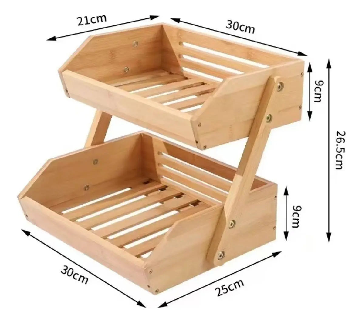 Frutero De Madera Organizador Verdulero Para Cocina