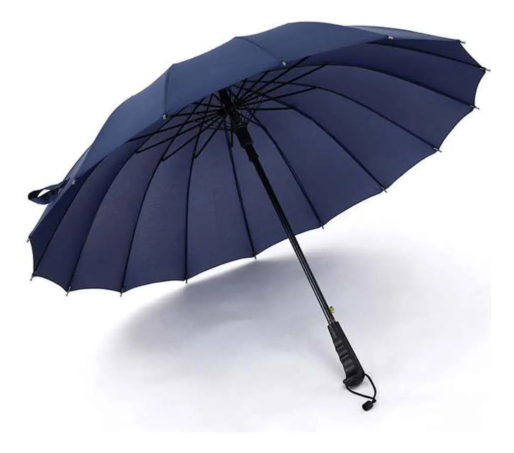 Paragua Elegante Lluvia Nieve Resistente Viento 16 Varillas