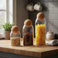 Pack 3 Botellas Frascos Vidrio Tapa Corcho Tarro